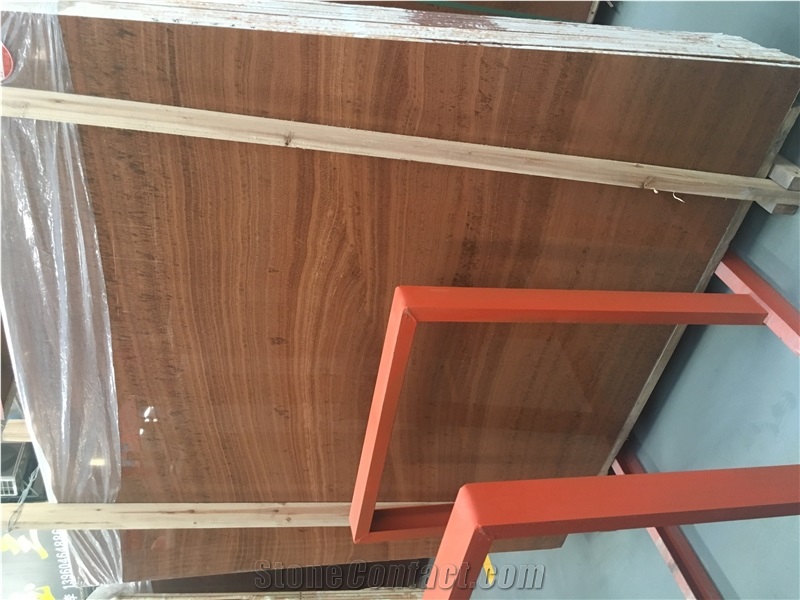 Red Wood Grain Onyx Slabs & Walling Flooring Tiles