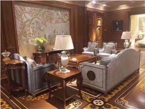 Red Wooden Marble Slabs & Walling Flooring Tiles