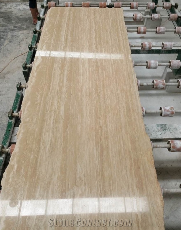 Sivas Light Classic Beige Travertine Slabs Tiles
