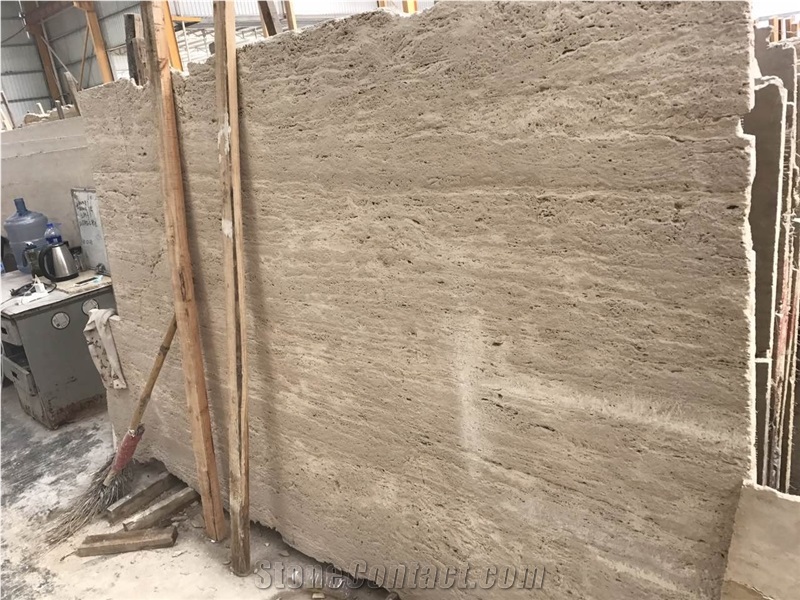Sivas Light Classic Beige Travertine Slabs Tiles
