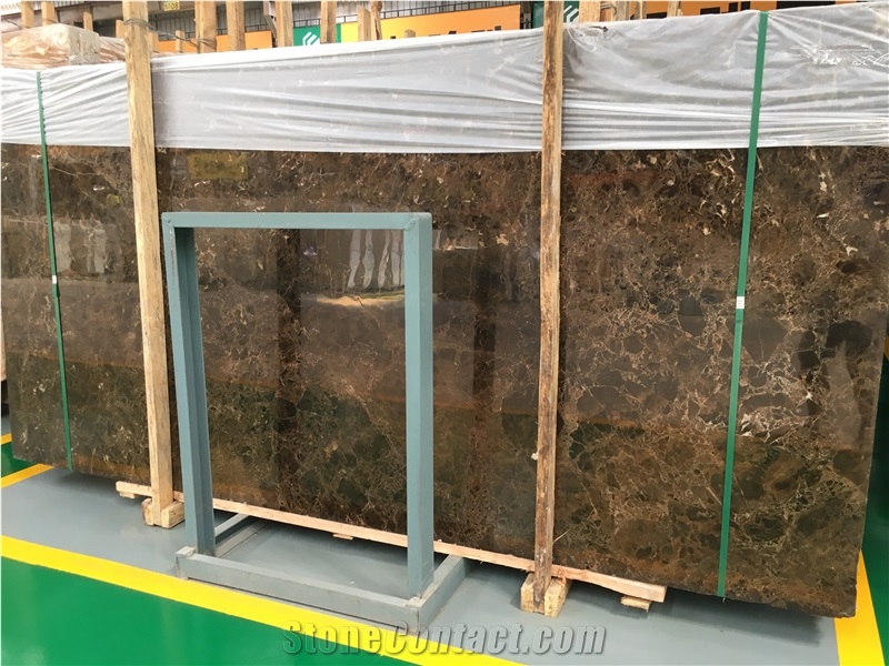 Spain Marron Imperial Marble Slabs & Floor Tiles