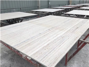 Travertine Silver Marthe Slabs Floor Tiles