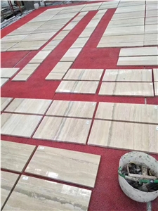 Travertino Romano Silver Fosse Floor Tiles