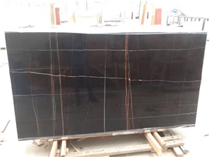 Tunisia Noir Aziza Marble Slabs & Flooring Tile
