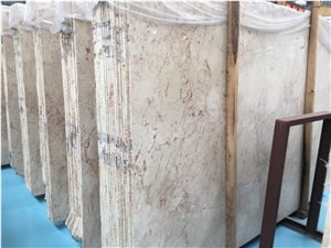 Whosale Cheap Shell Beige Marble Slabs Price