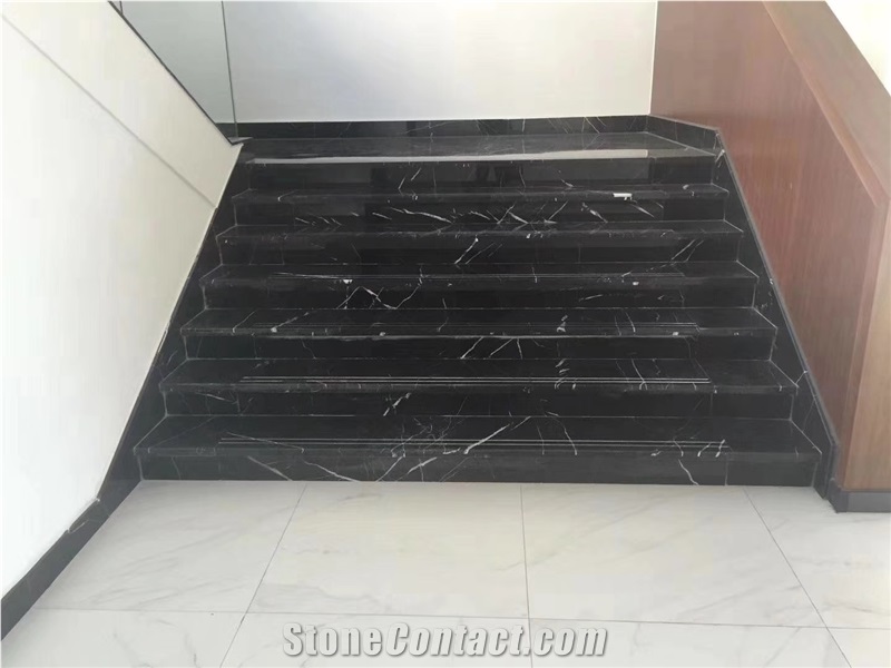 Whosale China Marquina Marble Steps Riser