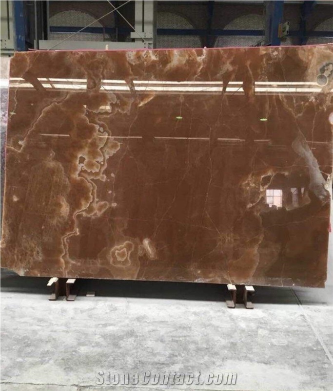 Iran Brown Onyx Block