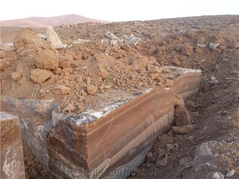 Iran Brown Onyx Block