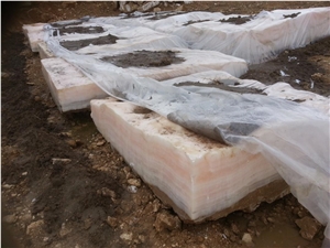 Persian Pink Onyx Block, Iran Pink Onyx