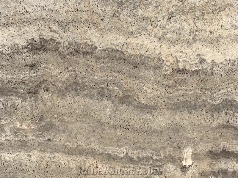 Persian Silver Travertine Block, Iran Silver Travertine