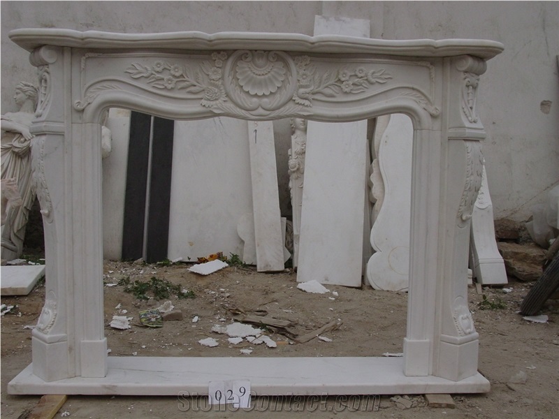 Beautiful French Style Marble Fireplace Mantels