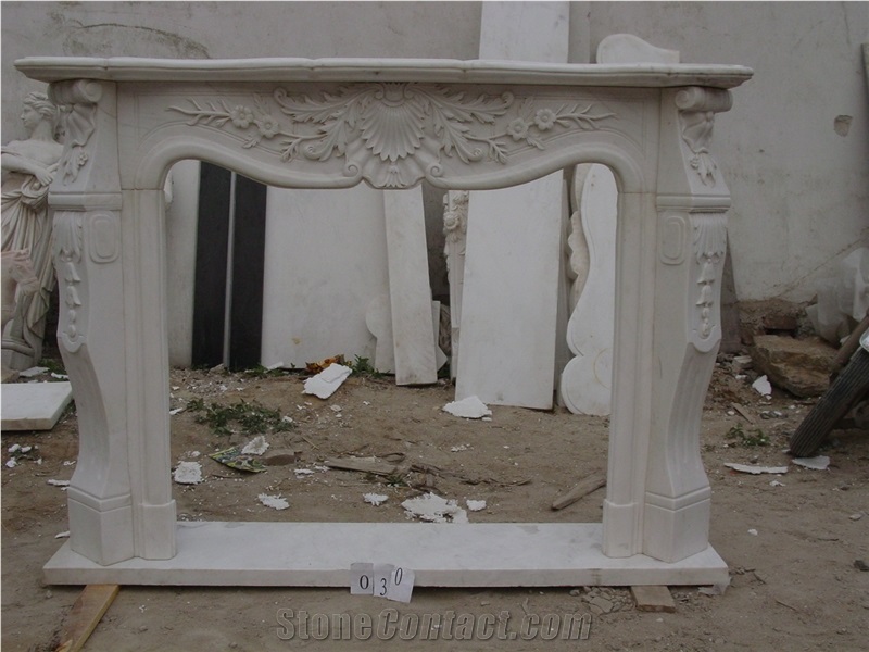 Beautiful French Style Marble Fireplace Mantels