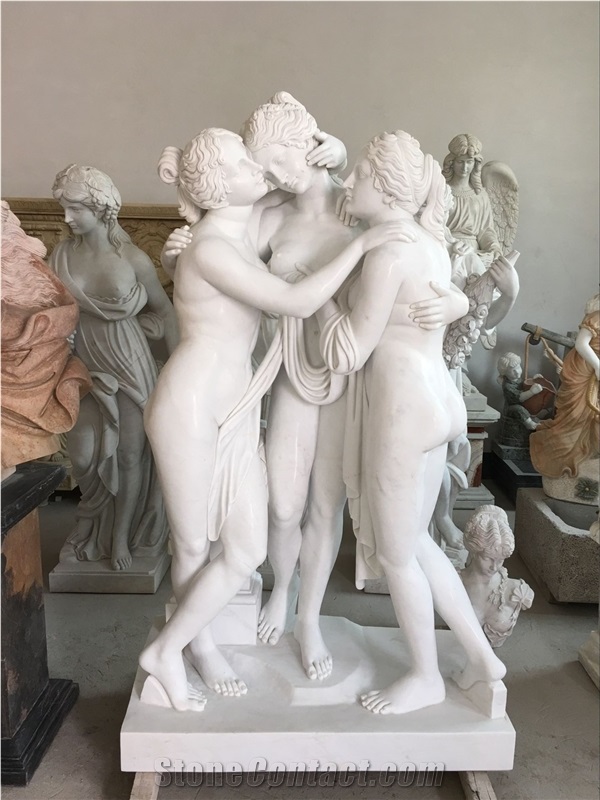 Beautiful Hand Carved Marble Statues