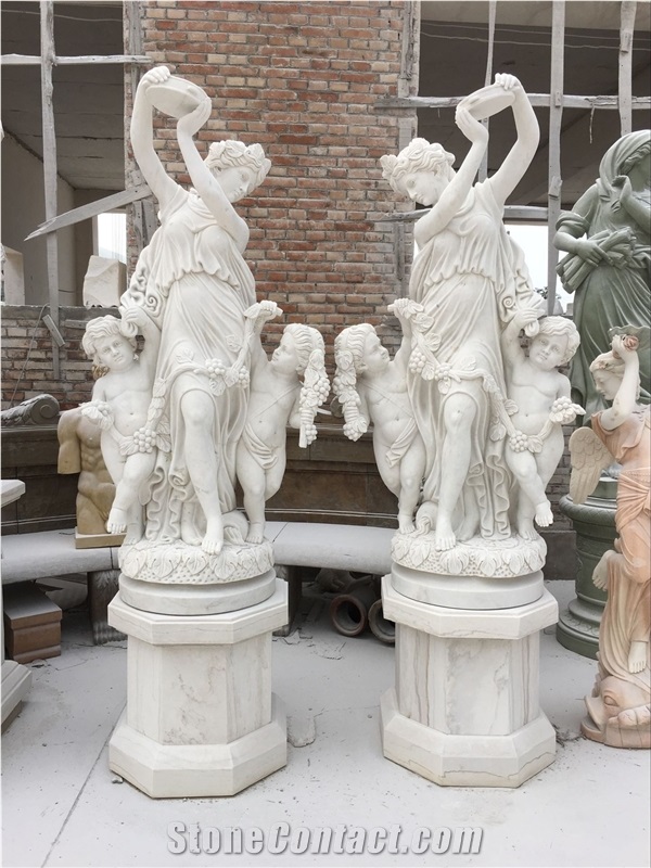 Beautiful Hand Carved Marble Statues