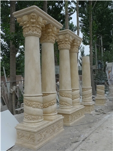 Big Marble Roman Pillars