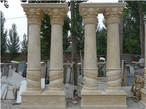 Big Marble Roman Pillars
