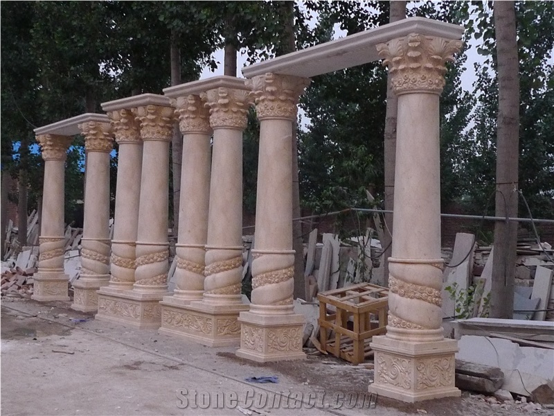 Big Marble Roman Pillars