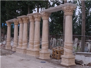 Big Marble Roman Pillars