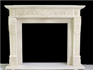 Classic Hand Carved Indoor Mantel