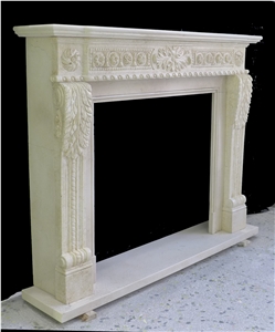 Classic Hand Carved Indoor Mantel