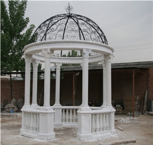 Nice Garden Stone Column Gazebo Nice Garden Stone Column Gazebo