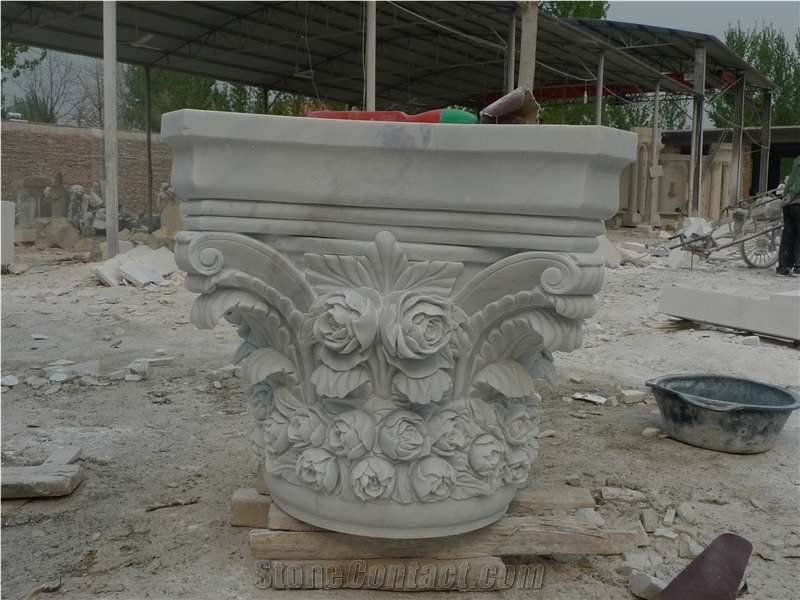 Nice Hand Carved Column Capitals
