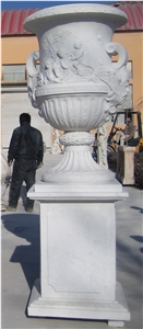 Nice Hand Carved Garden Flower Pot