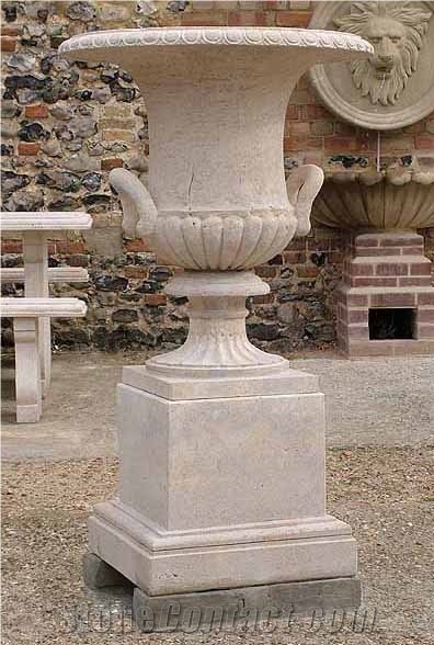Nice Hand Carved Garden Flower Pot