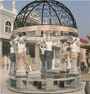 Nice Hand Carved Marble Garden Gazebo
