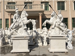 Nice Hand Carved Roman Warrior Statues
