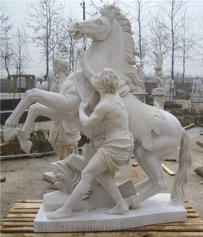 Nice Hand Carved Roman Warrior Statues