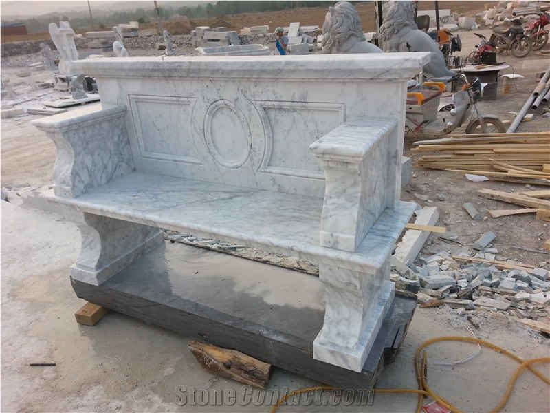 Nice Stone Garden Bench