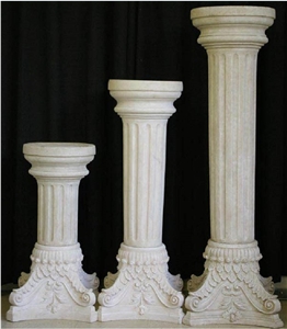 White Marble Pillars