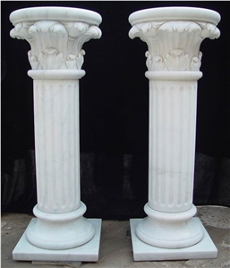 White Marble Pillars