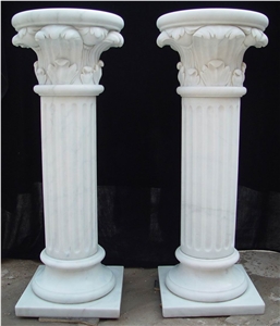 White Marble Pillars