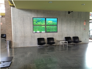 Caliza Tina Limestone Polished Floor, Flamed Wall Caliza Tina Limestone Polished Floor, Flamed Wall