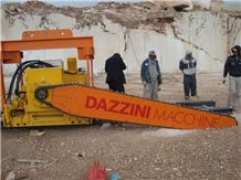 Quarry Chainsaw Machine Qst3000d on Cat432d Backhoe