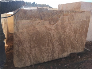 Golden Sunset Marble Block, Turkey Golden Marble