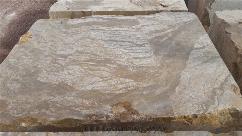 Golden Sunset Marble Block, Turkey Golden Marble