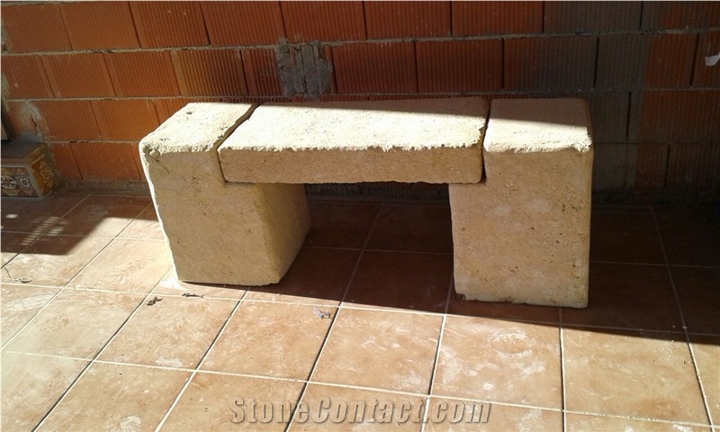 Arenisca Crema Ambar Rustic Benches