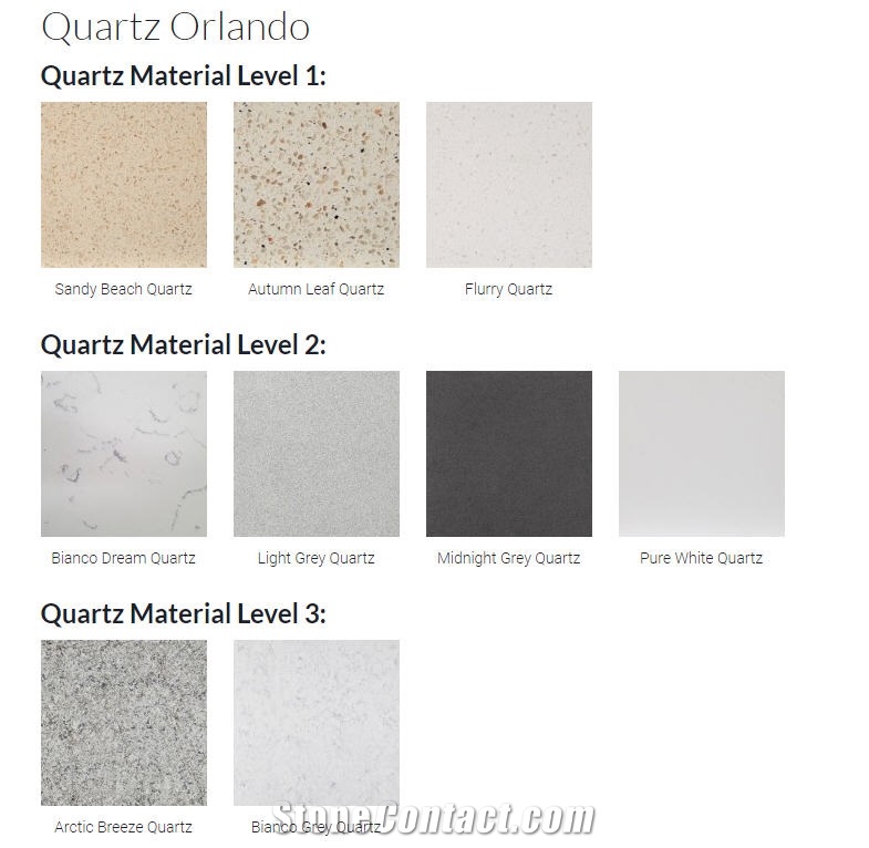 Quartz Stone Kitchen Countertops