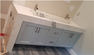 Sapienstone Porcelain Artificial Marble Vanity Top