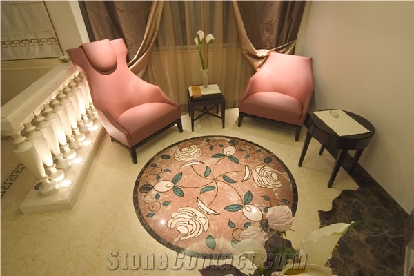 Waterjet Stone Floor Medallion