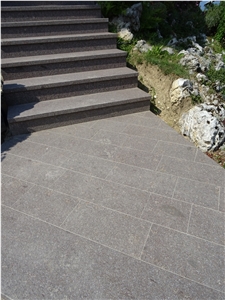 Porphyry Fortebuso, Porfido Di Forte Buso Tiles Flamed Surface