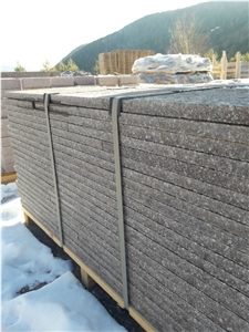 Porphyry Fortebuso, Porfido Di Forte Buso Tiles Flamed Surface