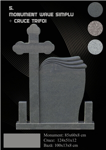 Monument Funerar, G623 Grey Granite Monument