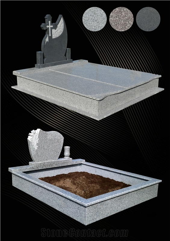 Monument Funerar, G623 Grey Granite Monument