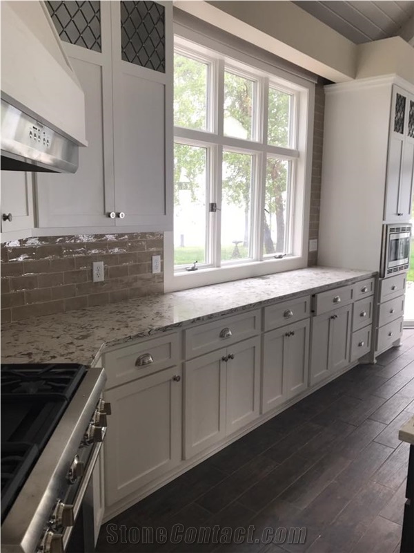 Montclair White Quartz Countertops, Q Premium Natural Quartz