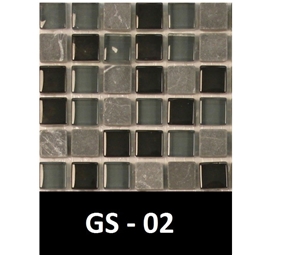 Glass and Stone Mosaics Combined