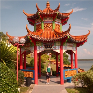 Chinese Outdoor Gazebo Antique Roofing Tiles